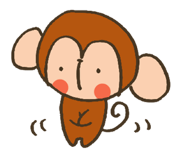 The Cute Baby Monkey sticker #11046610