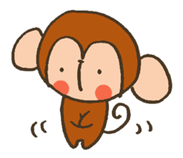 The Cute Baby Monkey sticker #11046610