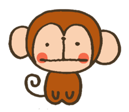 The Cute Baby Monkey sticker #11046614
