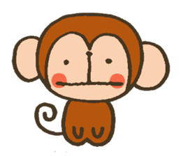 The Cute Baby Monkey sticker #11046614