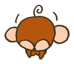 The Cute Baby Monkey sticker #11046615