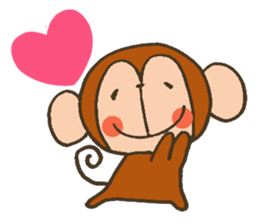 The Cute Baby Monkey sticker #11046616
