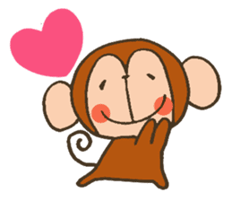 The Cute Baby Monkey sticker #11046616
