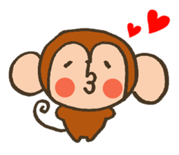 The Cute Baby Monkey sticker #11046617