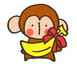 The Cute Baby Monkey sticker #11046618