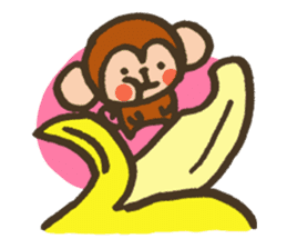 The Cute Baby Monkey sticker #11046620