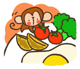 The Cute Baby Monkey sticker #11046621