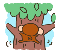 The Cute Baby Monkey sticker #11046625