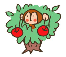 The Cute Baby Monkey sticker #11046626