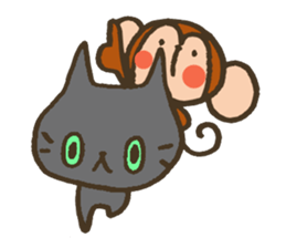 The Cute Baby Monkey sticker #11046628