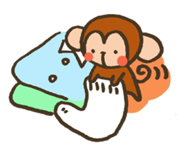 The Cute Baby Monkey sticker #11046629
