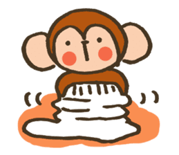 The Cute Baby Monkey sticker #11046630