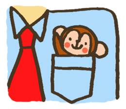 The Cute Baby Monkey sticker #11046631