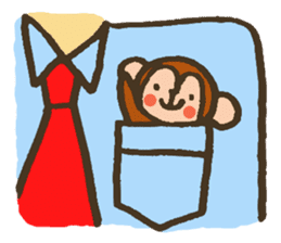The Cute Baby Monkey sticker #11046631