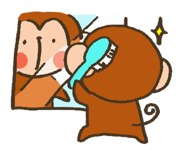 The Cute Baby Monkey sticker #11046633