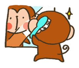 The Cute Baby Monkey sticker #11046633