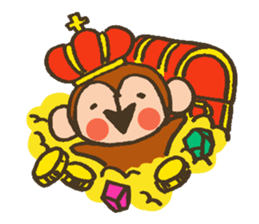 The Cute Baby Monkey sticker #11046639