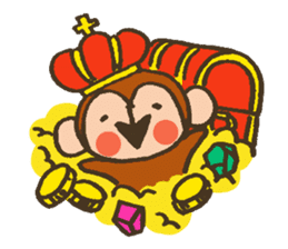 The Cute Baby Monkey sticker #11046639