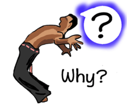 Friends of amusing Capoeira in En sticker #11047122