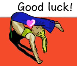 Friends of amusing Capoeira in En sticker #11047132