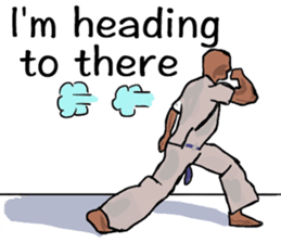 Friends of amusing Capoeira in En sticker #11047134