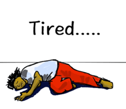 Friends of amusing Capoeira in En sticker #11047141