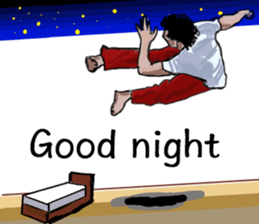 Friends of amusing Capoeira in En sticker #11047145