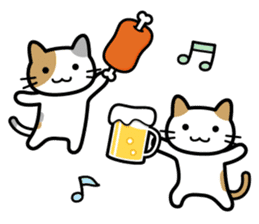 Happy Days cat sticker #11047229