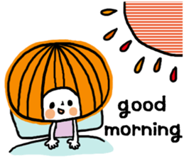 Round of bangs girl sticker #11047440