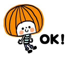 Round of bangs girl sticker #11047444