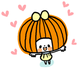 Round of bangs girl sticker #11047451