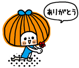 Round of bangs girl sticker #11047453