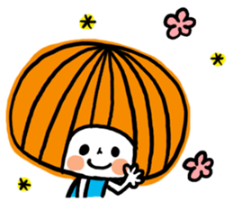 Round of bangs girl sticker #11047459