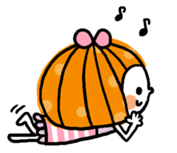 Round of bangs girl sticker #11047461