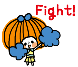 Round of bangs girl sticker #11047463