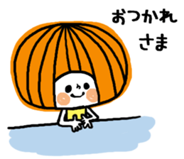 Round of bangs girl sticker #11047472