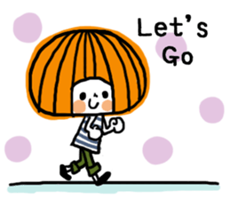 Round of bangs girl sticker #11047476