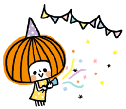 Round of bangs girl sticker #11047478