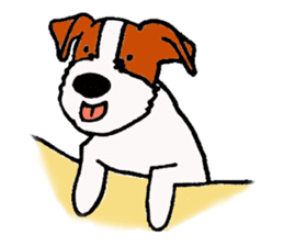 funny dog's life (JRT LIFE) sticker #11047610