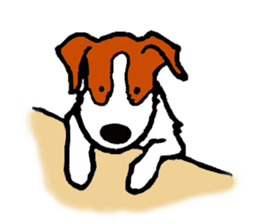 funny dog's life (JRT LIFE) sticker #11047611