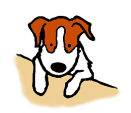 funny dog's life (JRT LIFE) sticker #11047611