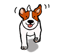 funny dog's life (JRT LIFE) sticker #11047620