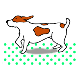 funny dog's life (JRT LIFE) sticker #11047622