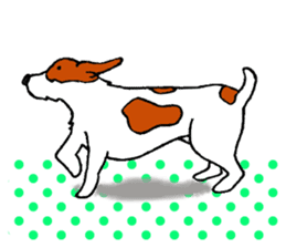 funny dog's life (JRT LIFE) sticker #11047622