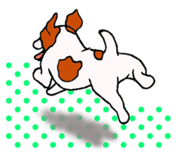 funny dog's life (JRT LIFE) sticker #11047625