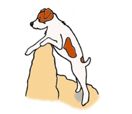 funny dog's life (JRT LIFE) sticker #11047626
