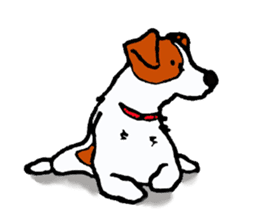 funny dog's life (JRT LIFE) sticker #11047628