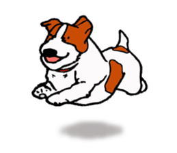 funny dog's life (JRT LIFE) sticker #11047630