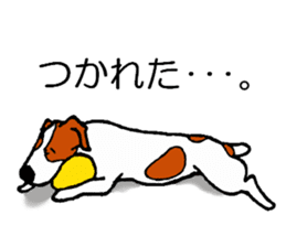 funny dog's life (JRT LIFE) sticker #11047634