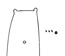 The white bear which is a gentleman sticker #11049200